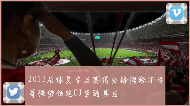 2013届球员季后赛得分榜揭晓字母哥强势领跑CJ紧随其后